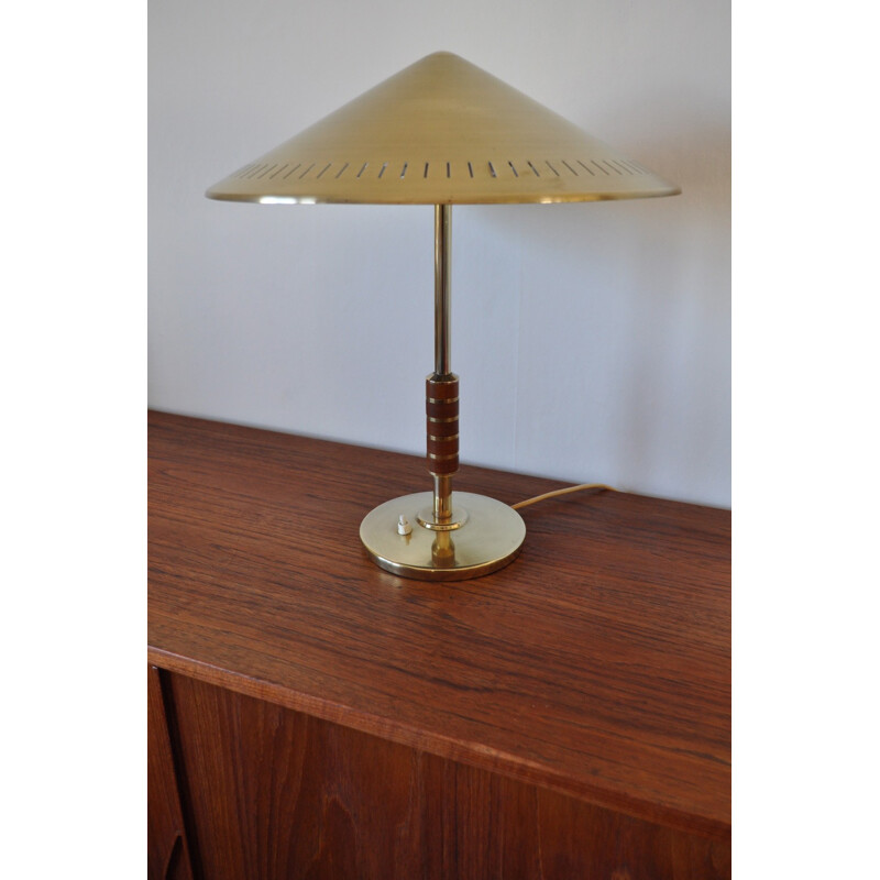 Danish Vintage brass table lamp by Bent Karlby - 1950s