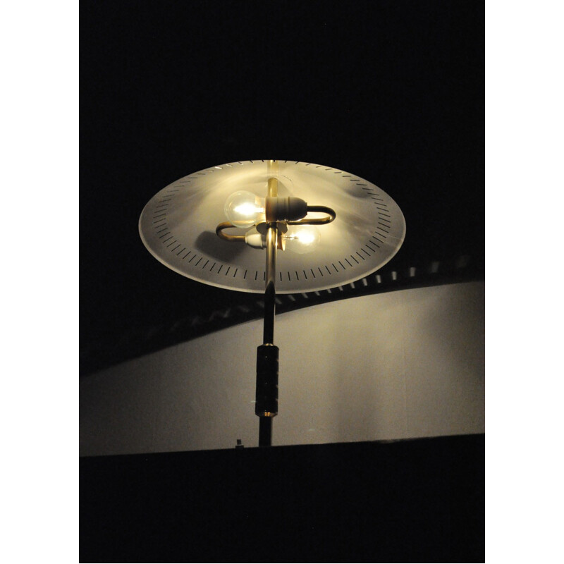Lampe de table vintage en laiton danoise par Bent Karlby - 1950