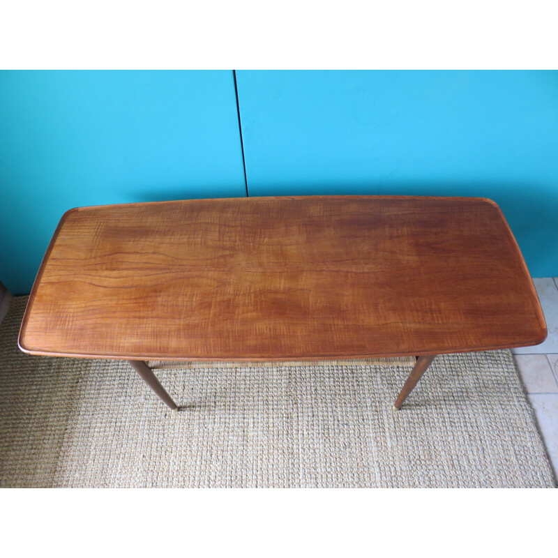 Vintage Double Teak Coffee Table, Denmark - 1960s