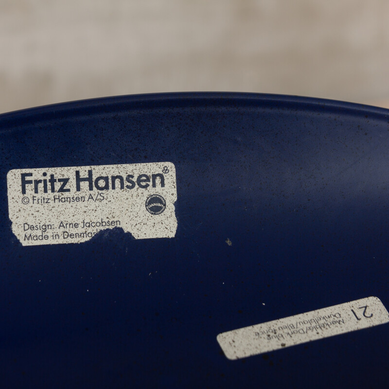 Paire de chaises modèles 3107 vintage par Arne Jacobsen pour Fritz Hansen - 1950