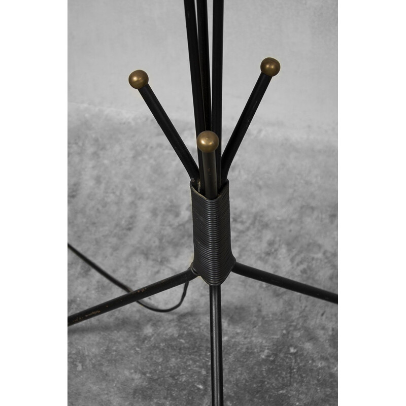 Vintage French Triple-Stem Floor Lamp - 1950s