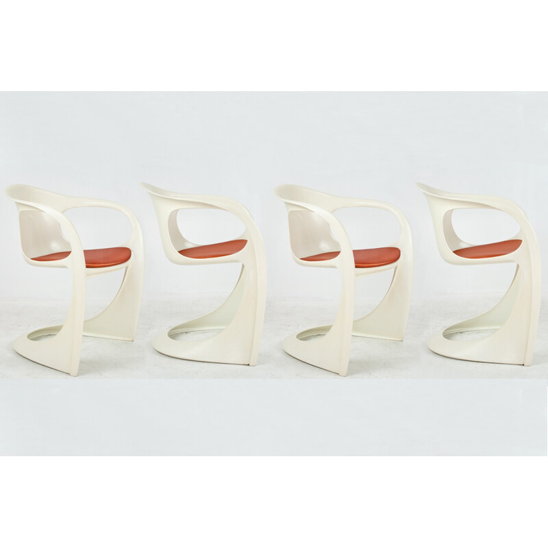 Vintage set of 4 "Casalino" chairs by Alexander Begge for Casala - 1970s