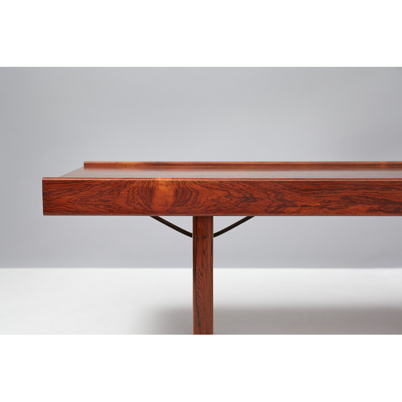 Vintage rosewood "Krobo" bench by Torbjorn Afdal for Bruksbo - 1960s