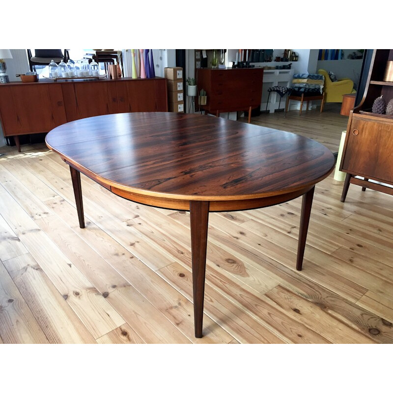 Rosewood Danish table, Gunni OMANN - 1970s 