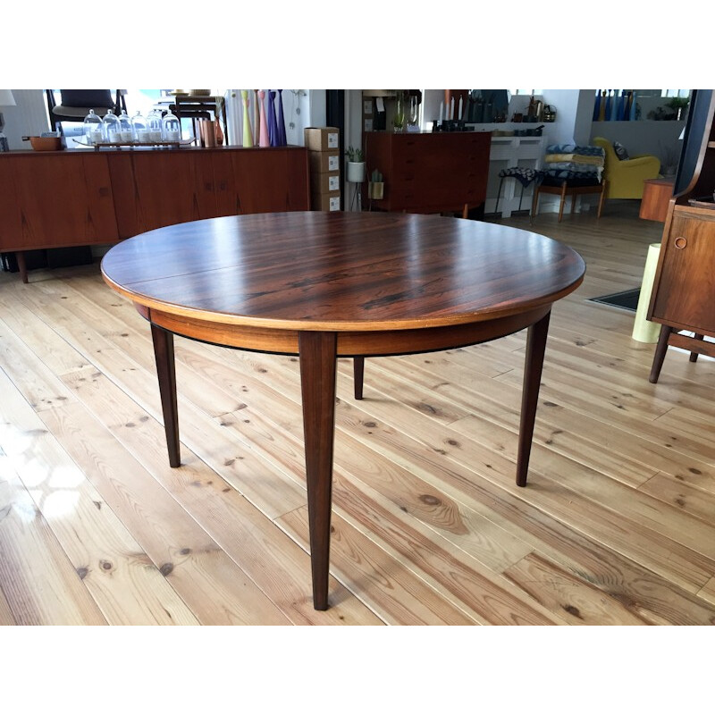 Rosewood Danish table, Gunni OMANN - 1970s 