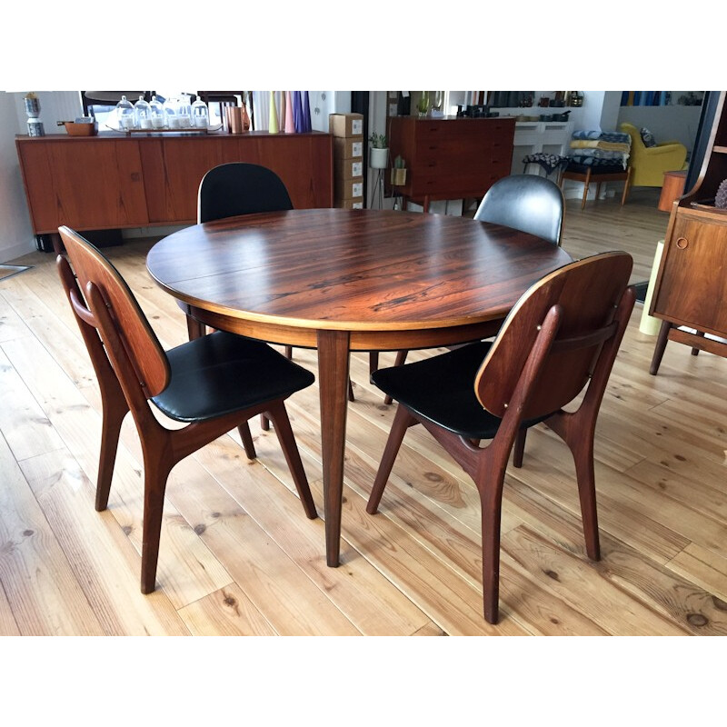 Rosewood Danish table, Gunni OMANN - 1970s 