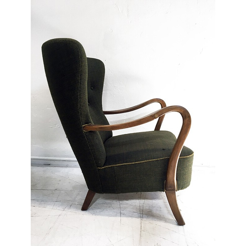 Vintage Danish Lounge Chair by Alfred Christensen for Slagelse Møbelfabrik - 1940s