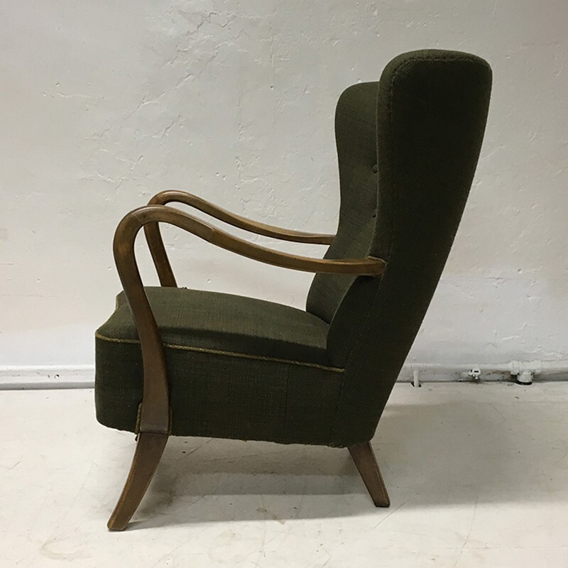 Vintage Danish Lounge Chair by Alfred Christensen for Slagelse Møbelfabrik - 1940s