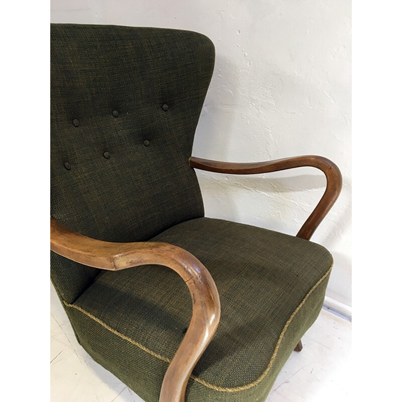 Vintage Danish Lounge Chair by Alfred Christensen for Slagelse Møbelfabrik - 1940s