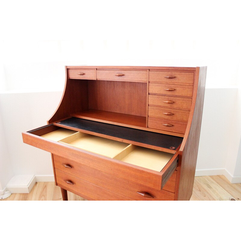 Danish teak secretary - 1960