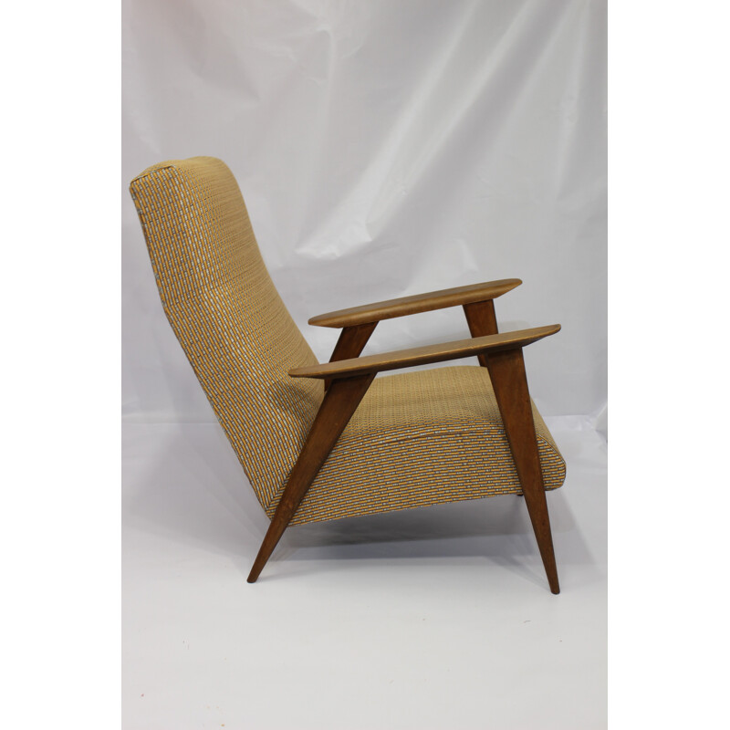 Scandinavian Yellow Vintage armchair - 1950s