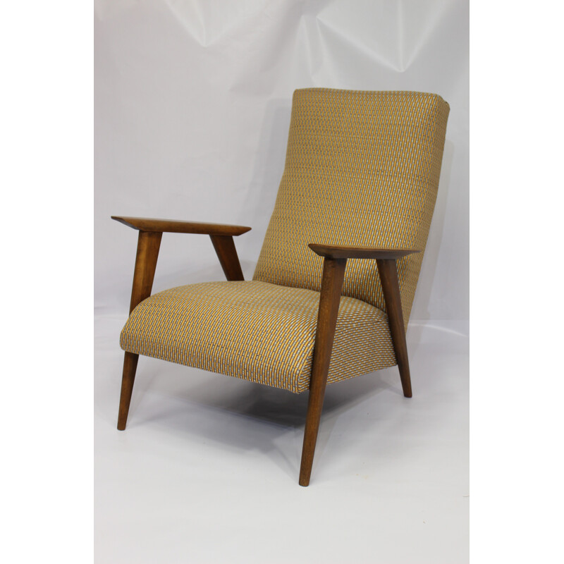 Scandinavian Yellow Vintage armchair - 1950s