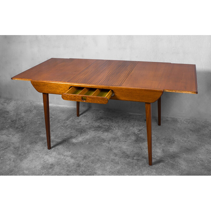 Vintage Extendable Dining Table by Louis van Teeffelen for Wébé - 1960s