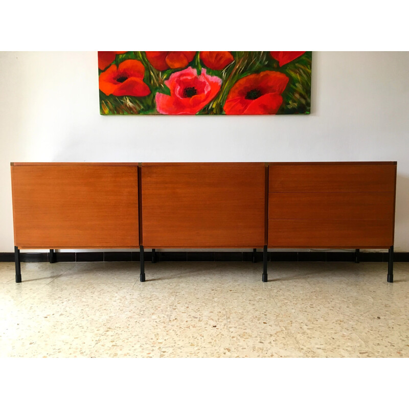 Vintage "Minvielle" sideboard in teak for ARP - 1960s