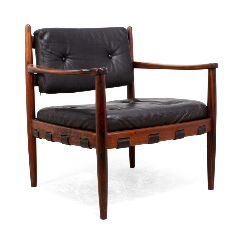 Lounge Chair "Cadett"  in rosewood by Eric Merthen - 1960s