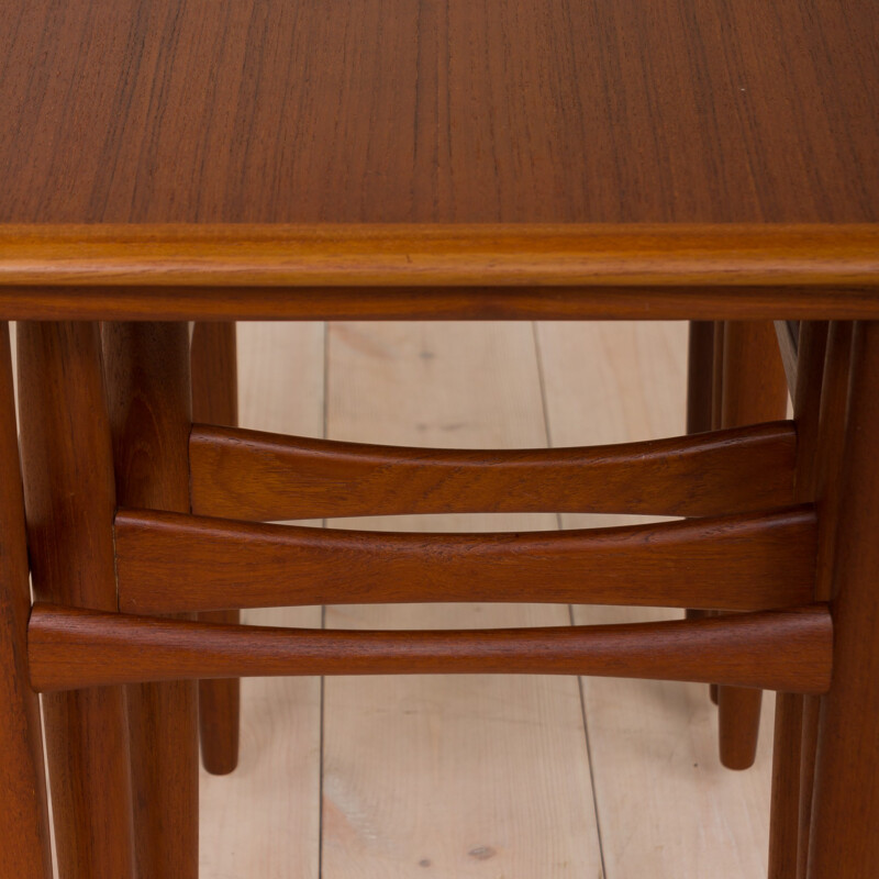 Set of 3 vintage scandinavian nesting tables - 1960s