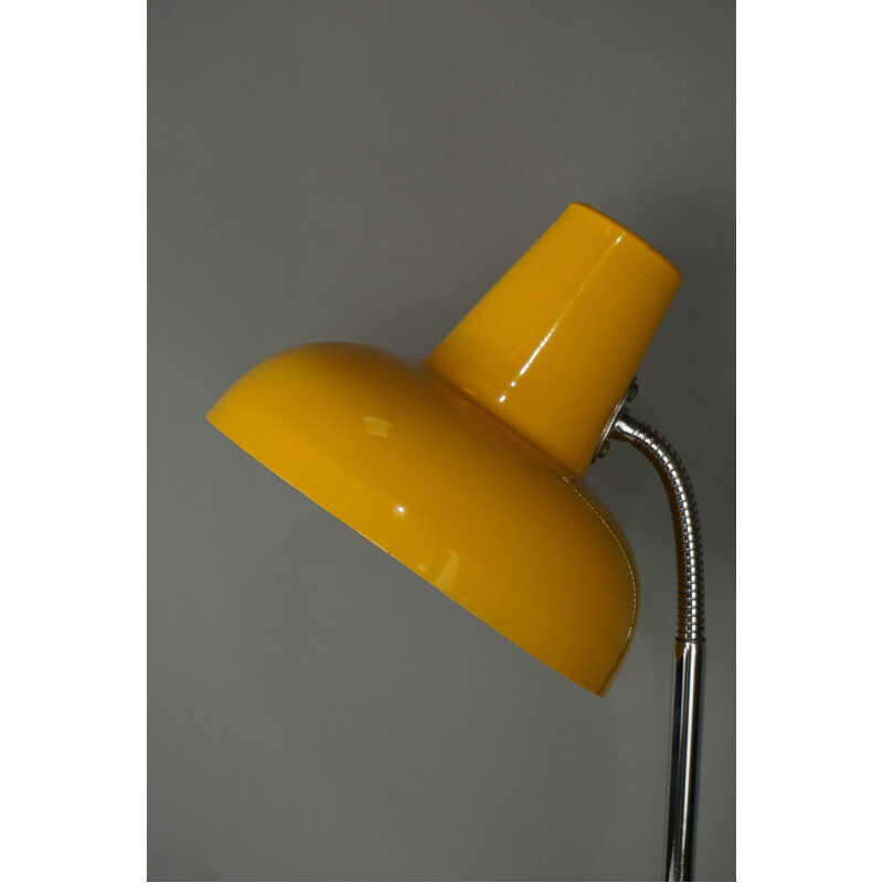 Vintage articulated lamp in yellow metal - 1960s