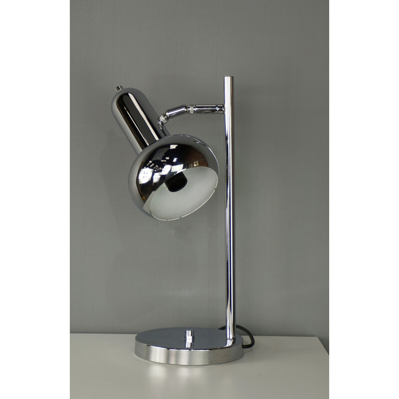 Vintage articulated lamp in chromed metal - 1950s