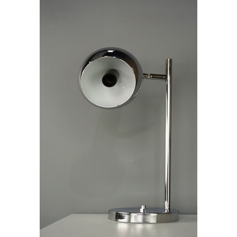 Vintage articulated lamp in chromed metal - 1950s