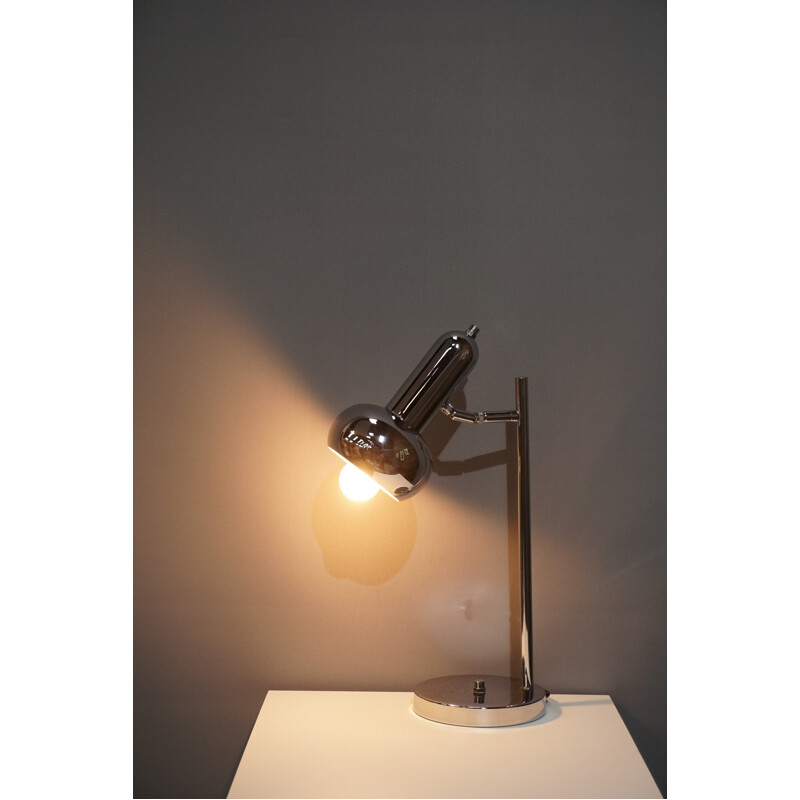 Lampe articulée vintage en métal chromé - 1950