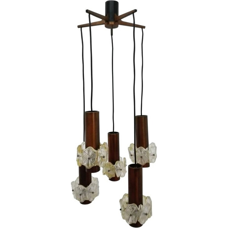 Vintage Italian Cascade chandelier - 1950s