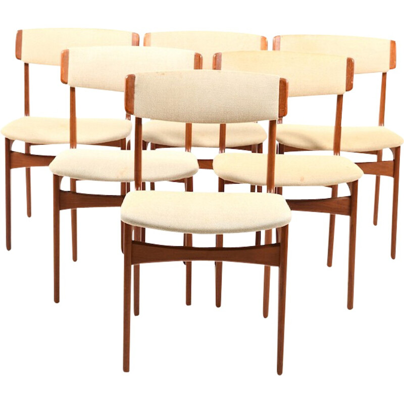 Set of 8 vintage Dining Chairs by Thorsø Stolefabrik - 1960s