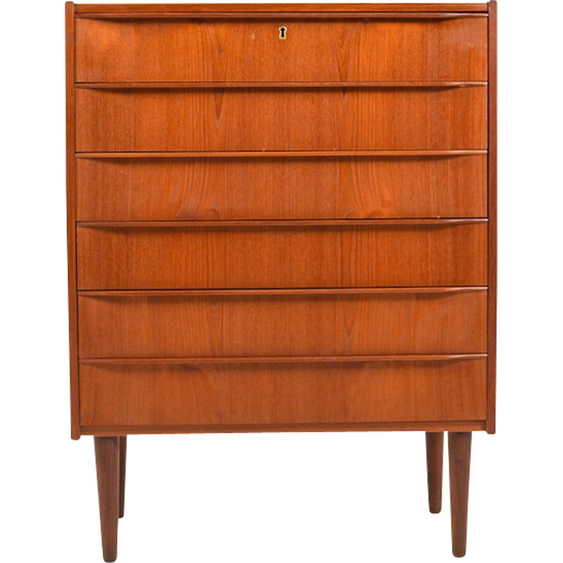 Vintage Danish Teak Chest of Drawers - 1960s