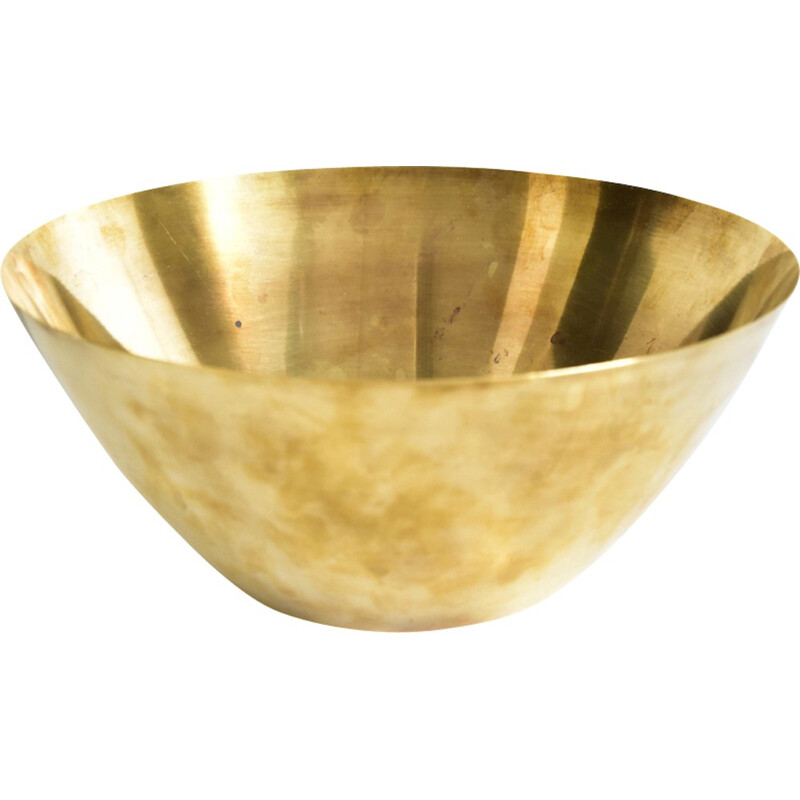 Vintage bowl in brass by Arne Jacobsen for Stelton - 1960s