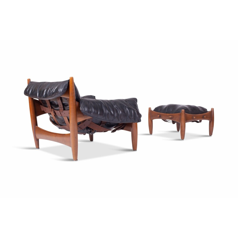 Lounge Chair & Ottoman "Sherrif " by Sergio Rodrigues - 1980s