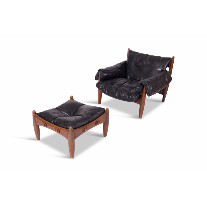 Lounge Chair & Ottoman "Sherrif " by Sergio Rodrigues - 1980s