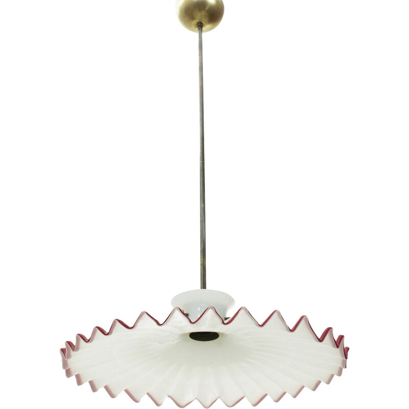 Pinocchio murano glass pendant lamp by Ludovico Diaz de Santillana for Venini - 1970s