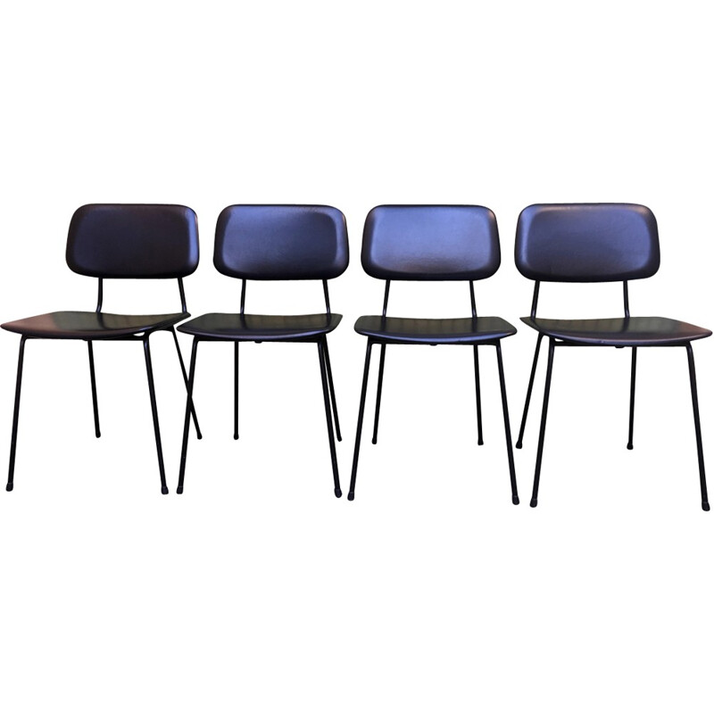 Set of 4 Chairs by Aiborne Carolina Prefacto - 1950s