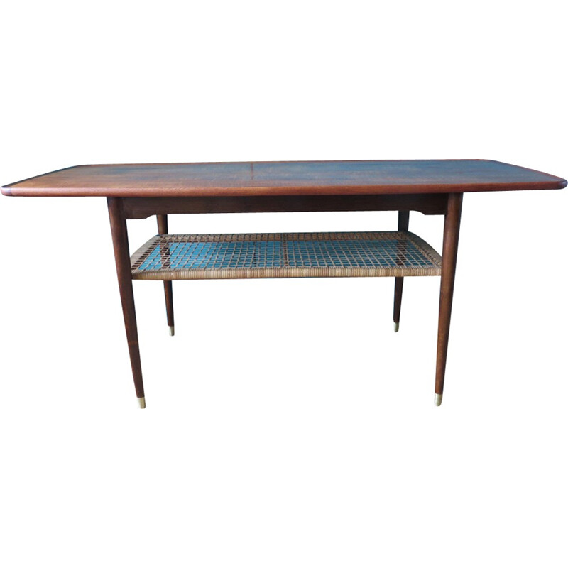 Vintage Double Teak Coffee Table, Denmark - 1960s