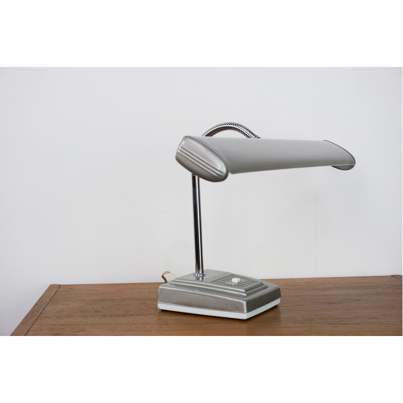 Lampe de bureau vintage en métal - 1950