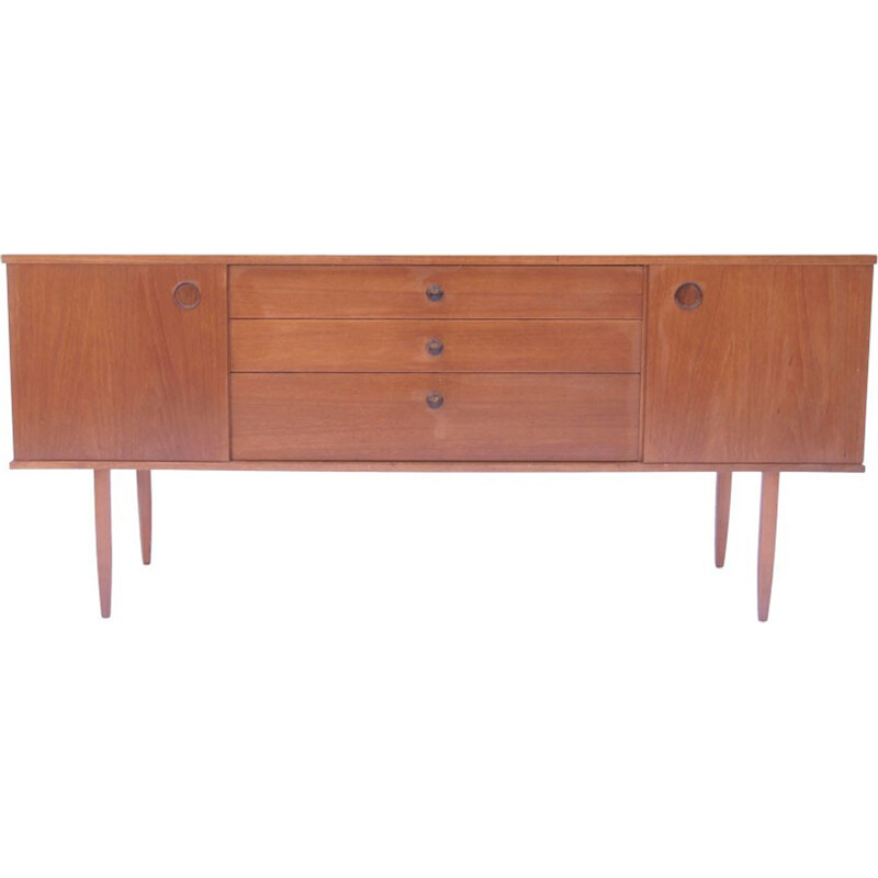 Enfilade vintage scandinave à portes coulissantes - 1950