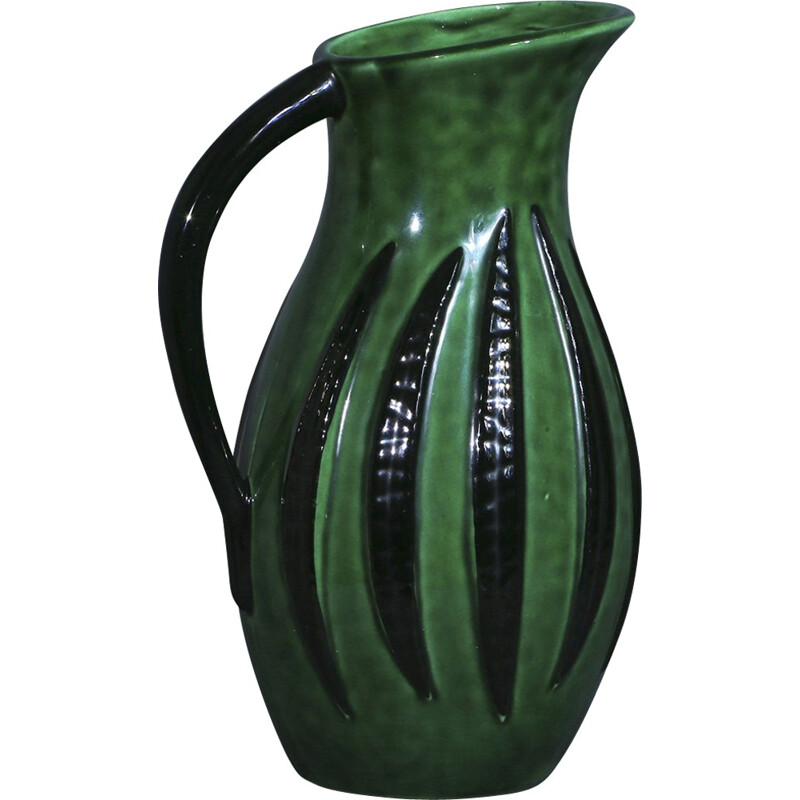 Vintage pitcher in Saint-Clément ceramic - 1960s