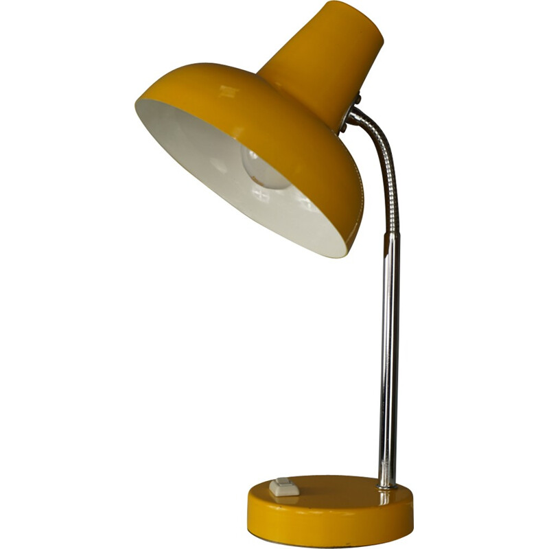 Vintage articulated lamp in yellow metal - 1960s