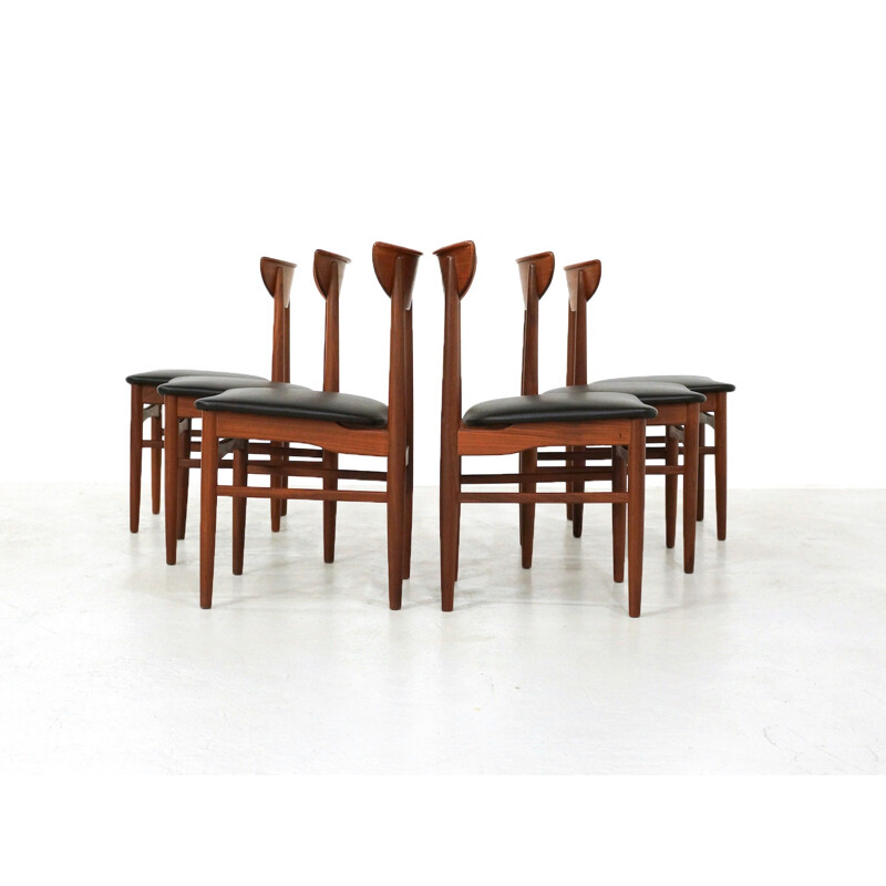 Set of 6 vintage Danish Dining Chairs by Skovby Møbelfabrik - 1960s