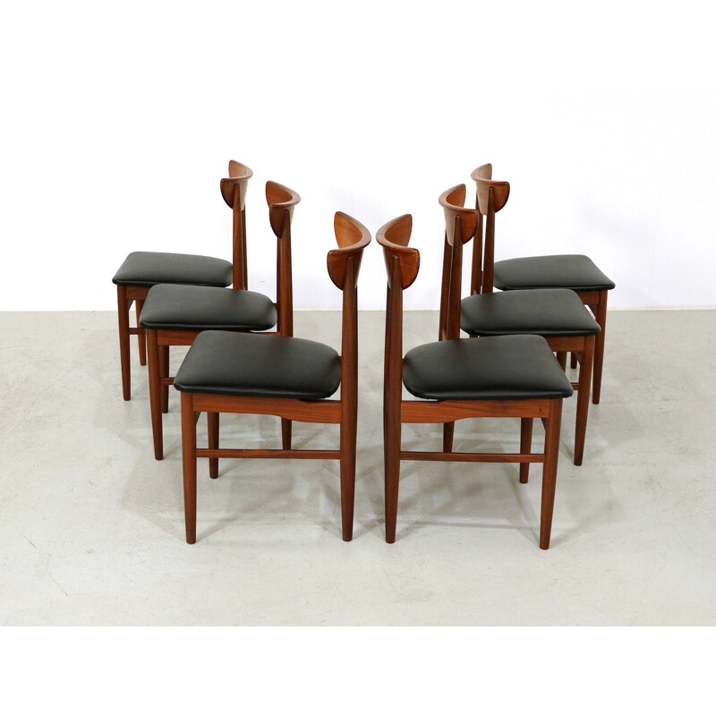 Suite de 6 chaises à repas danoises vintage par Skovby Møbelfabrik - 1960