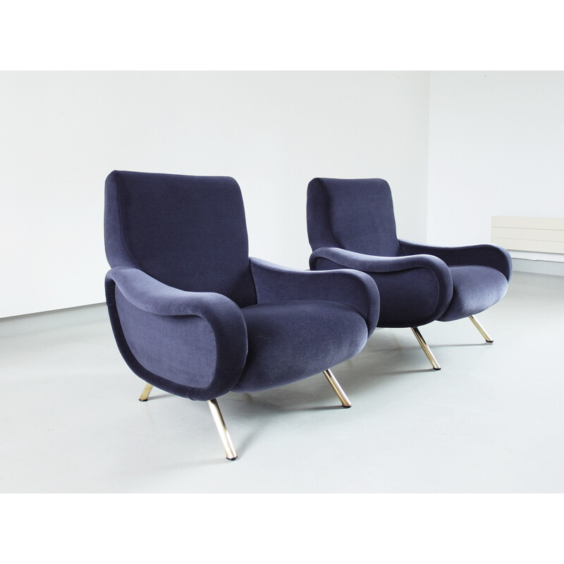 Pair of Lady Chairs by Marco Zanuso for Arflex - 1951