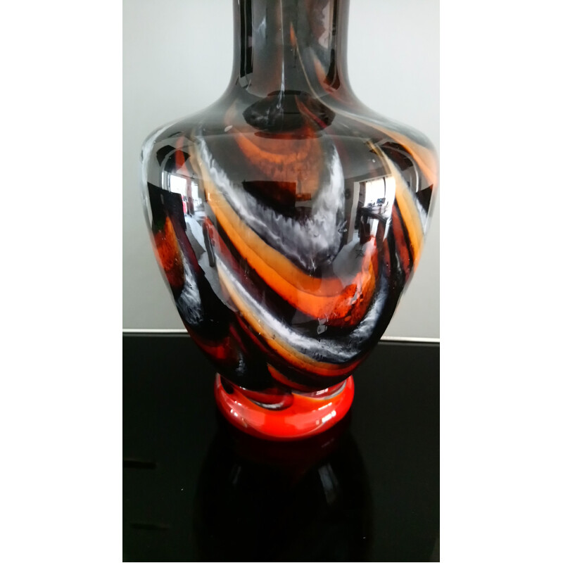 Vintage Florence opaline vase by Carlo Moretti - 1970s