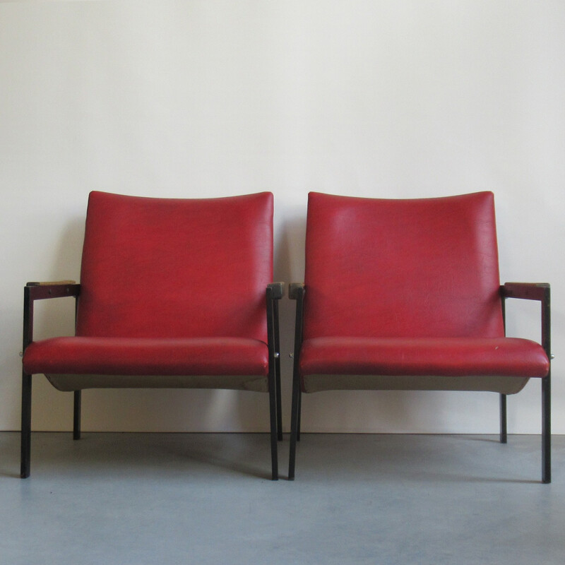 Pair of Las Vegas armchairs by Pierre Guariche for Meurop - 1960s