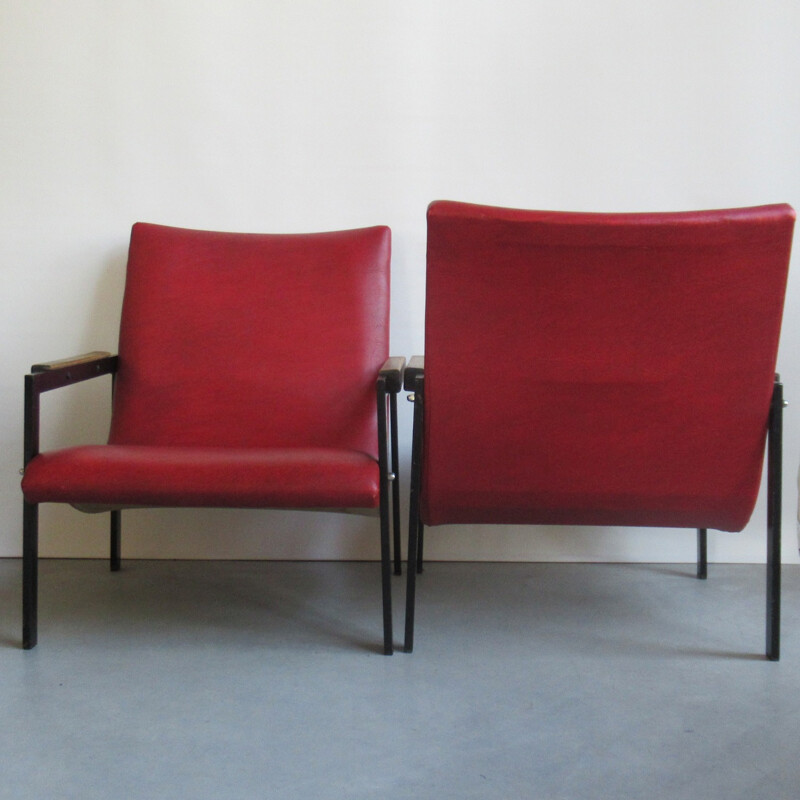 Pair of Las Vegas armchairs by Pierre Guariche for Meurop - 1960s
