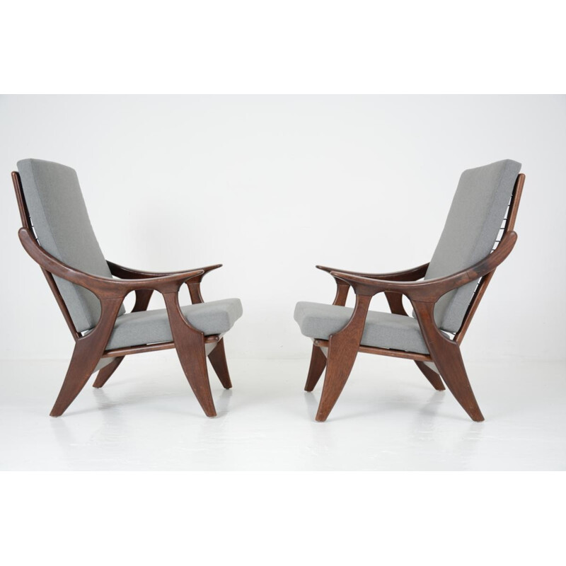Paire de fauteuils par De Ster Gelderland - 1950