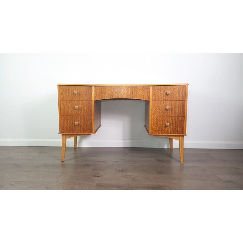 Vintage Walnut Veneer Desk by Vesper for Gimson & Slater - 1950s