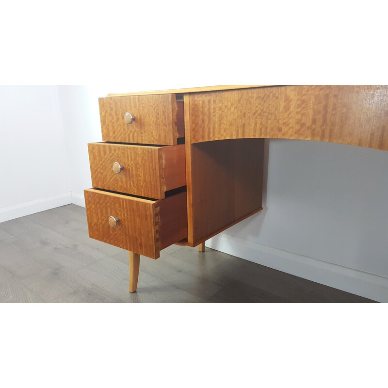 Vintage Walnut Veneer Desk by Vesper for Gimson & Slater - 1950s