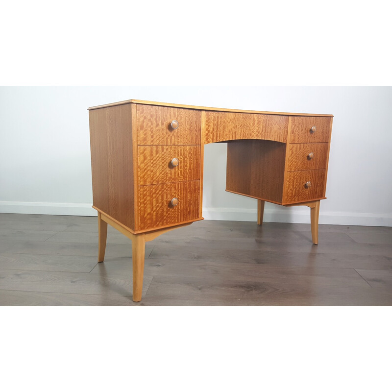 Vintage Walnut Veneer Desk by Vesper for Gimson & Slater - 1950s