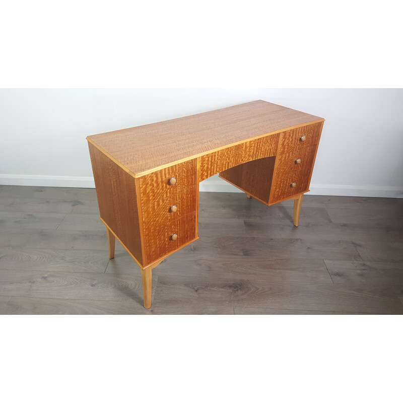 Vintage Walnut Veneer Desk by Vesper for Gimson & Slater - 1950s