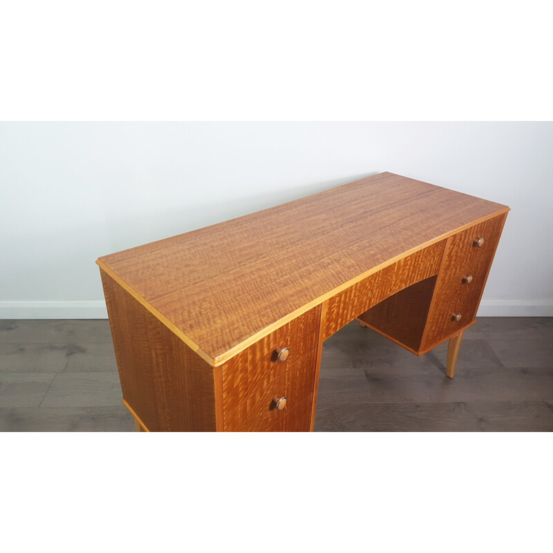 Vintage Walnut Veneer Desk by Vesper for Gimson & Slater - 1950s