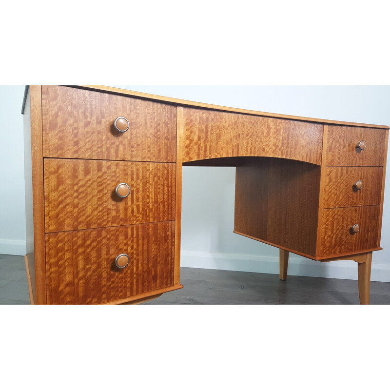 Vintage Walnut Veneer Desk by Vesper for Gimson & Slater - 1950s